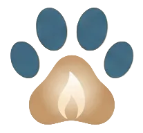 Тёплый след — кремация домашних животных в Тюмени, логотип
